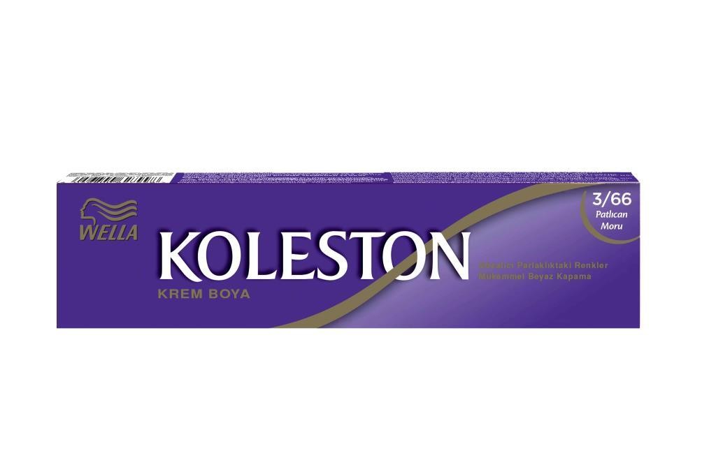 Koleston Krem Tüp Saç Boyası - 3.66 Patlıcan Moru