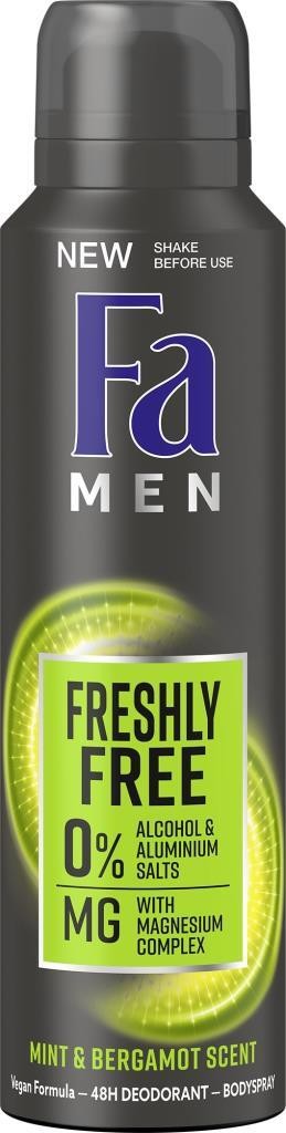 Fa Men Freshly Free Mint & Bergamot Deodorant 150 ml