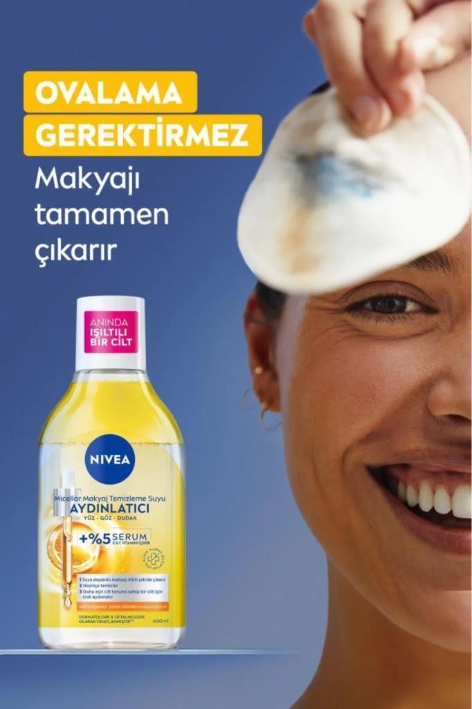 Nivea Aydınlatıcı Micellar Makyaj Temizleme Suyu 400 ml 