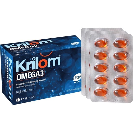 Krilom-Omega 3 50 Yumuşak Kapsül