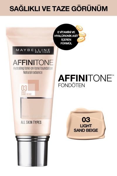 Maybelline New York Affinitone Fondöten - 03 Light Sandbeige