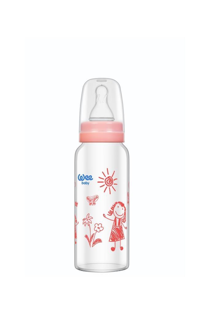 Wee Baby 771 Isıya Dayanıklı Cam Biberon 180 ml