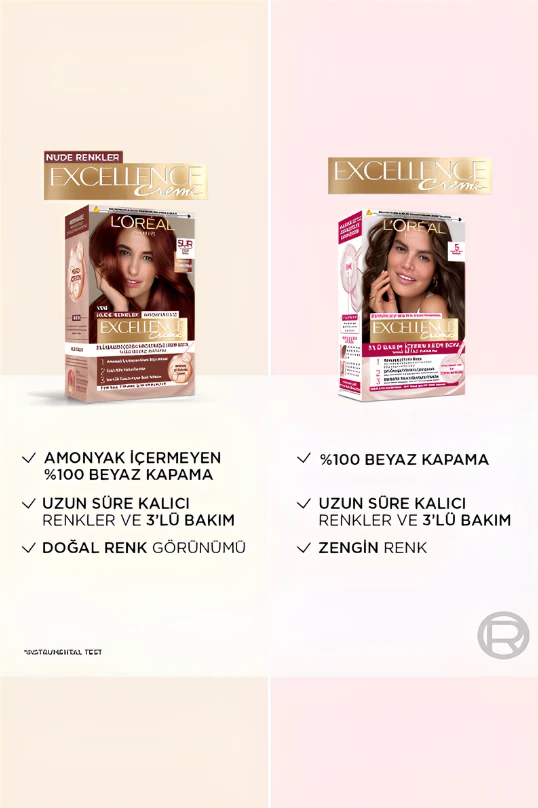 L’Oréal Paris Excellence Creme Nude Renkler Saç Boyası – 5UR Nude Kızıl