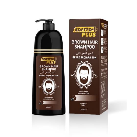 Softto Plus Brown Hair Şampuan 350 ml