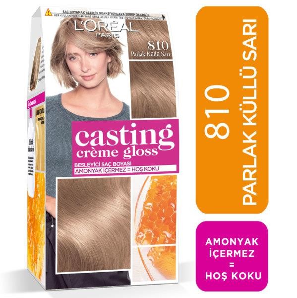 L’Oréal Paris Casting Crème Gloss Saç Boyası - 810 Parlak Küllü Sarı