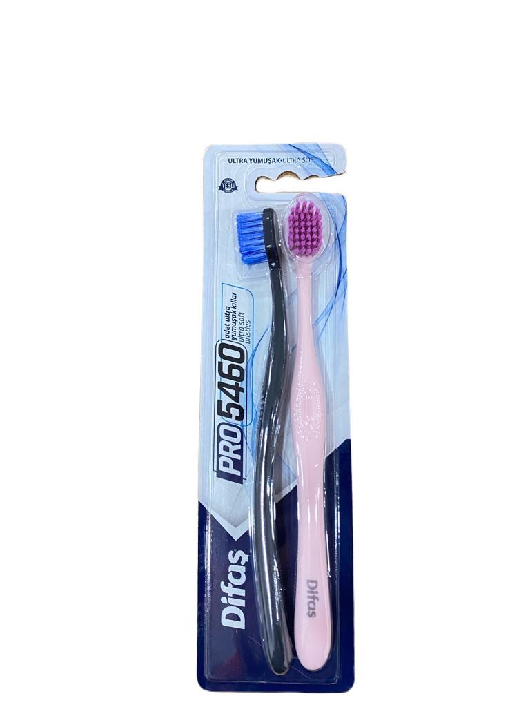 Difaş Pro 5460 Ultra Yumuşak 2'li Diş Fırçası