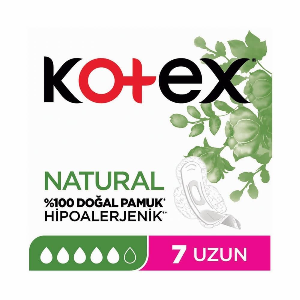 Kotex Natural Hijyenik Ped Uzun 7'li