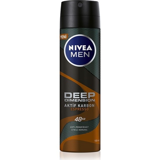 Nivea Men Deep Dimension Espresso Deodorant Sprey 150ml