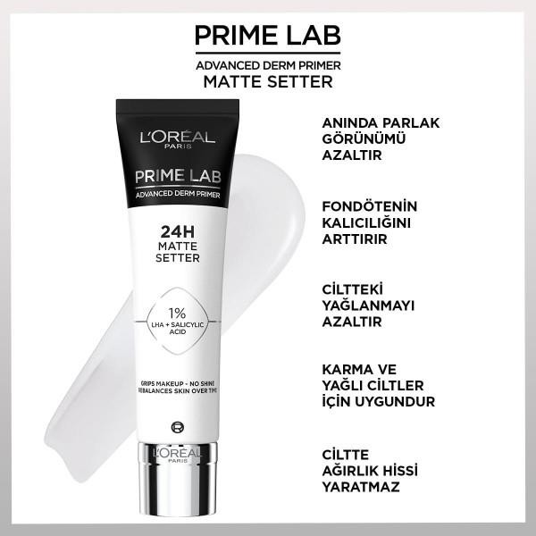 L'Oréal Paris Prime Lab Matte Setter Matlaştırıcı Makyaj Bazı 30 ml