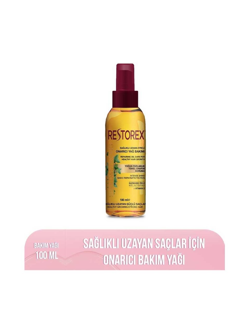 Restorex Onarıcı Saç Bakım Yağı 100 ml