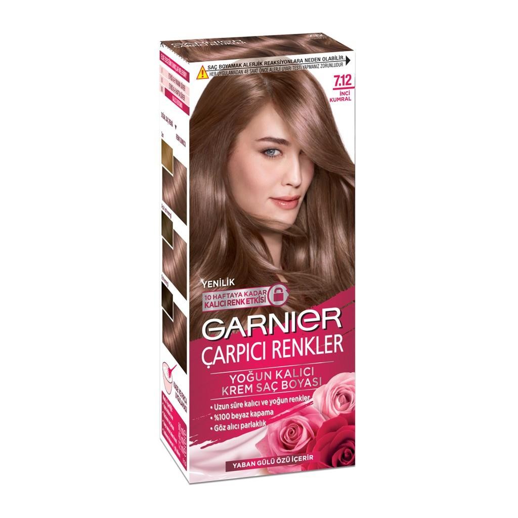 Garnier Çarpıcı Renkler Krem Saç Boyası - 7.12 İnci Kumral