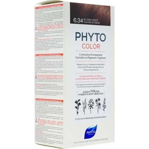 Phyto Phytocolor Bitkisel Saç Boyası 6.34 - Koyu Kumral Dore Bakır