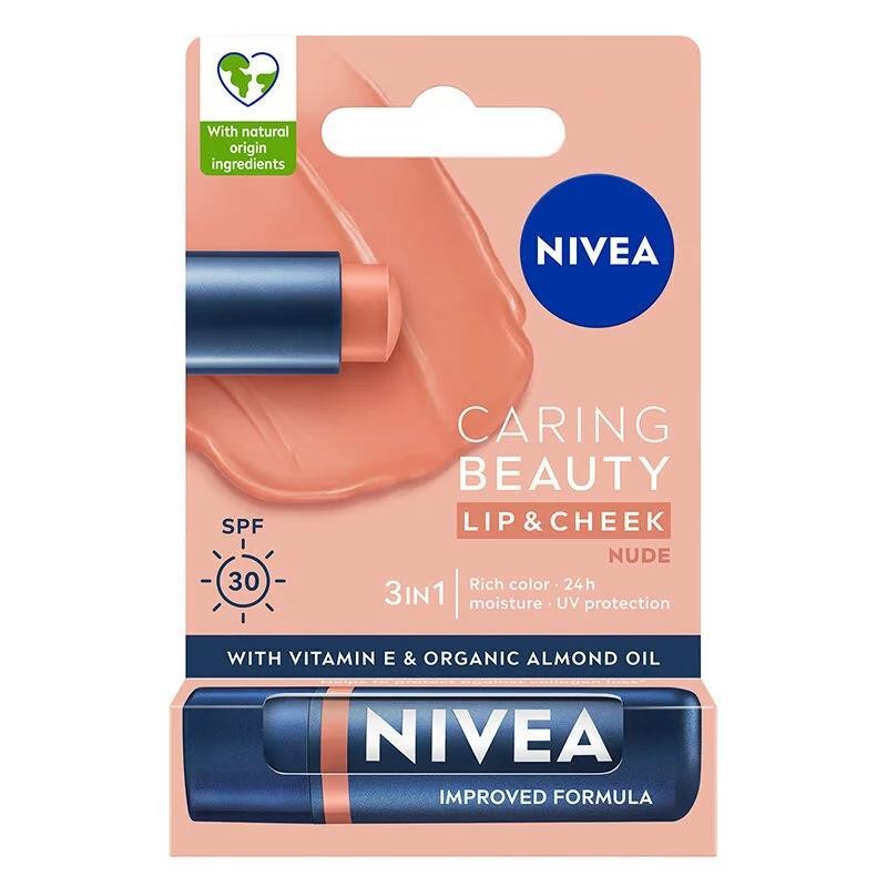 Nivea Caring Beauty Lip&Cheek - Nude 