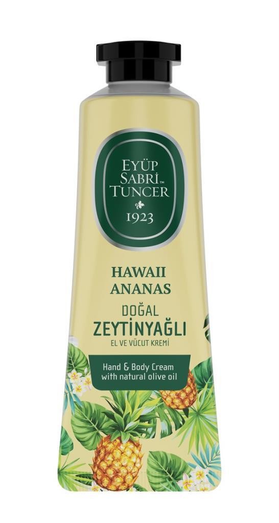 Eyüp Sabri Tuncer Hawaii Ananas Doğal Zeytinyağlı El ve Vücut Kremi 50 ml