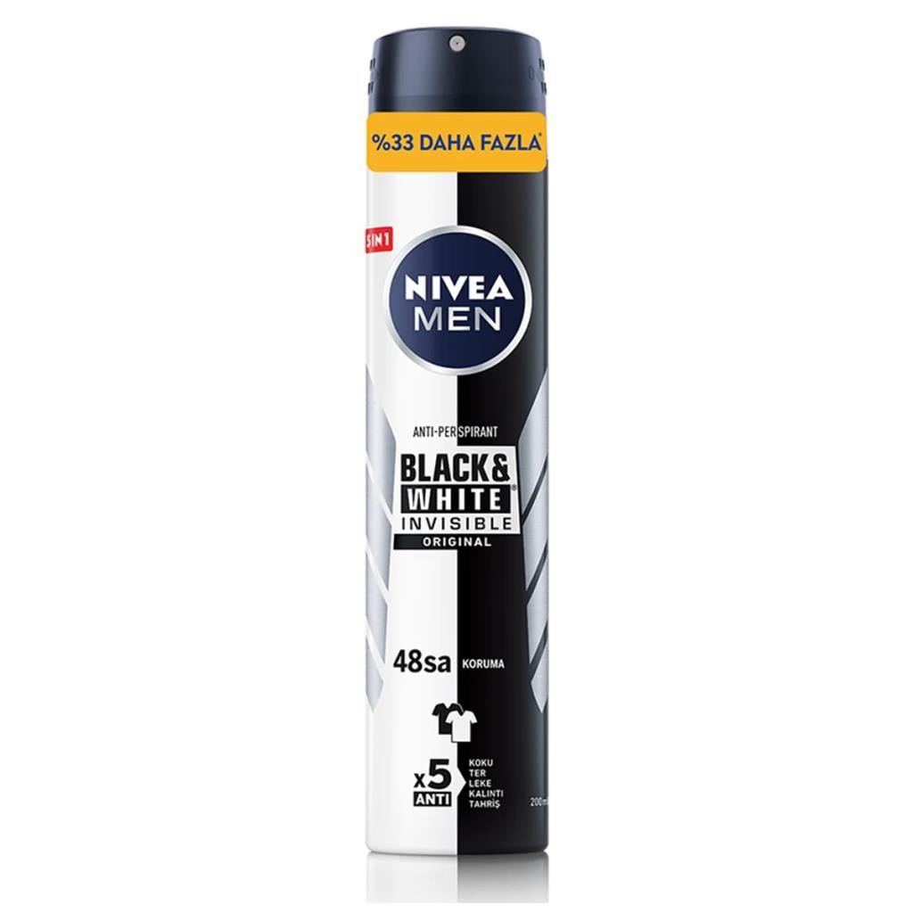 Nivea Men Black & White Invisible Orginal Deodorant 200 ml