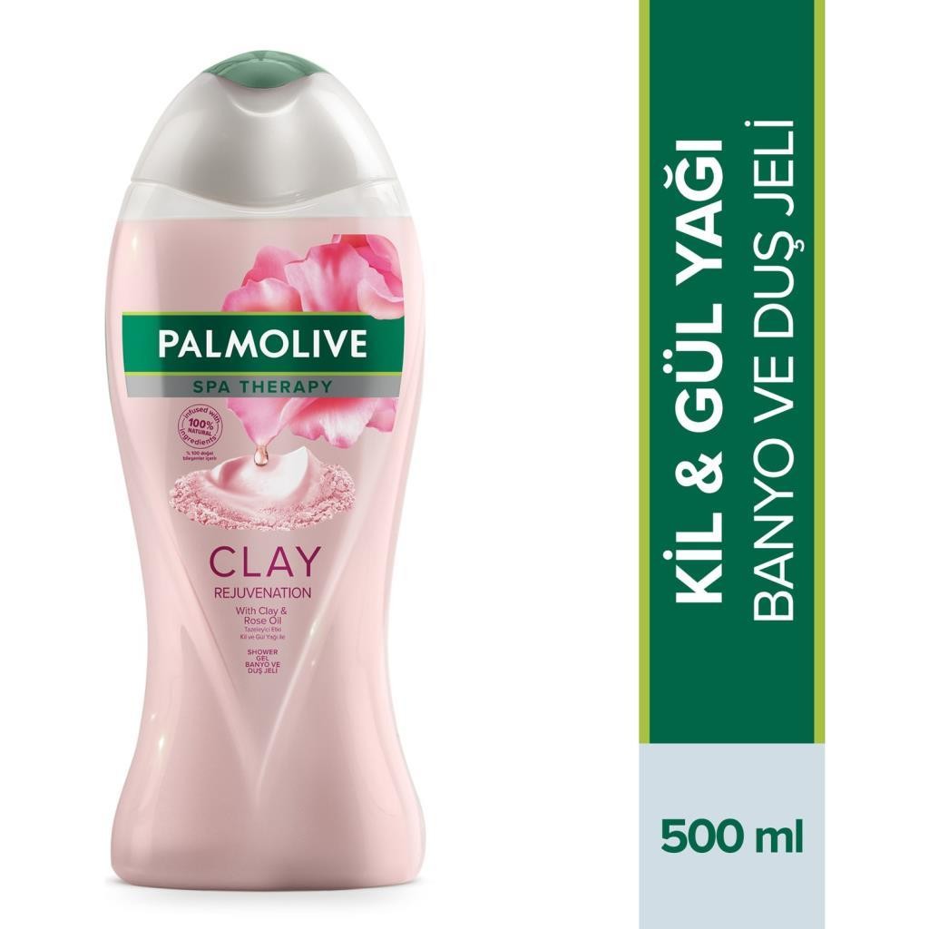 Palmolive Clay Rejuvenation Kil & Gül Yağı Banyo ve Duş Jeli 500 ml