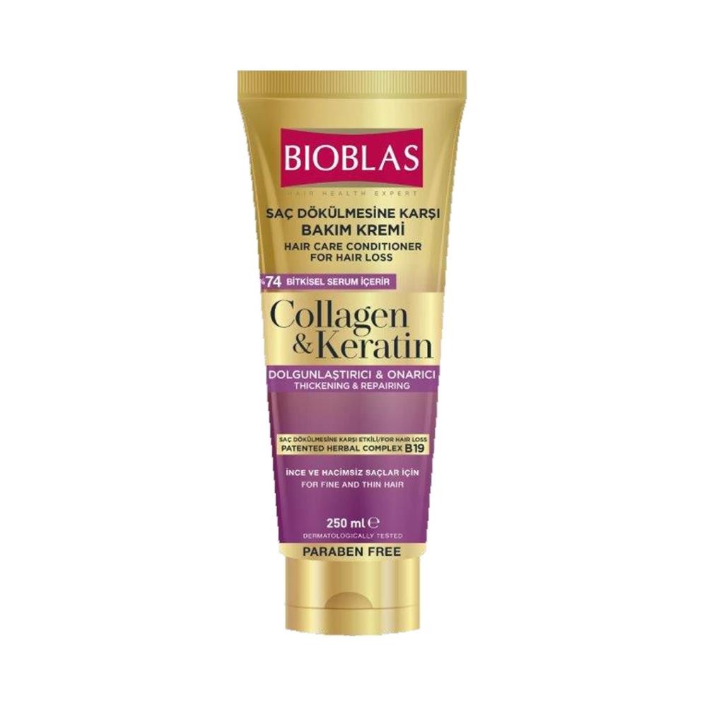 Bioblas Collagen & Keratin Saç Dökülmesine Karşı Bakım Kremi 250 ml