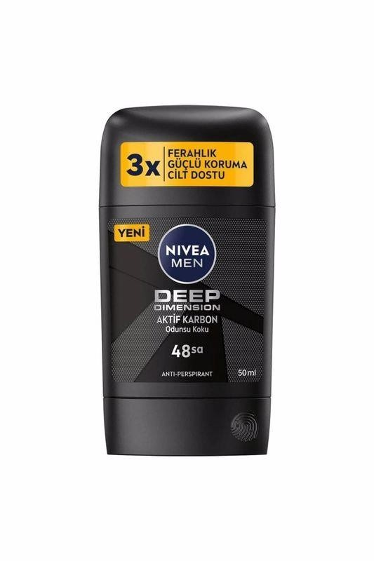 Nivea Men Deep Dimension Aktif Karbon Odunsu Koku Stick Deodorant 50 ml