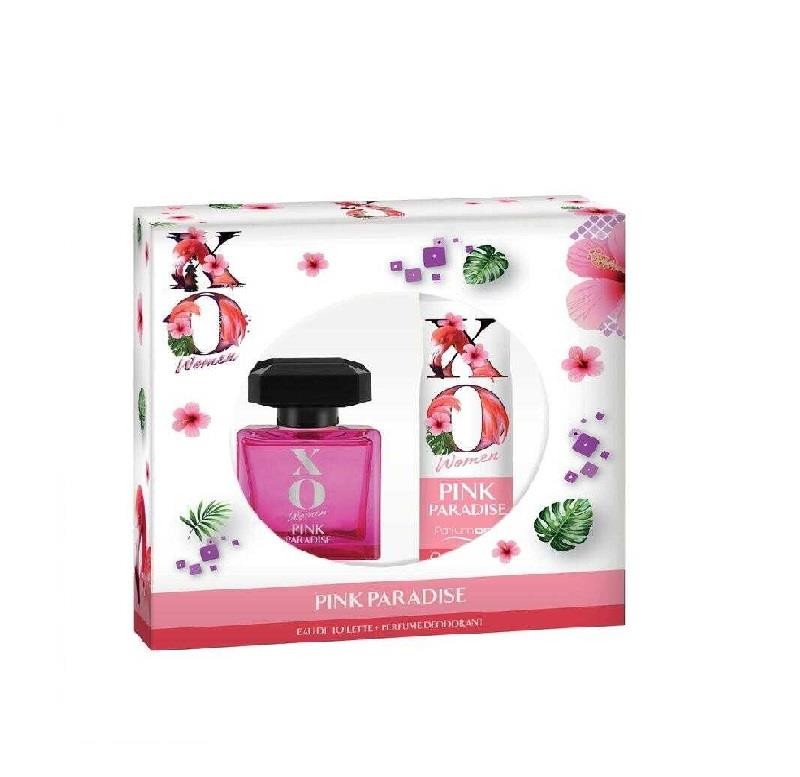 XO Women Pink Paradise Edt 100 ml + Deodorant Set 125 ml