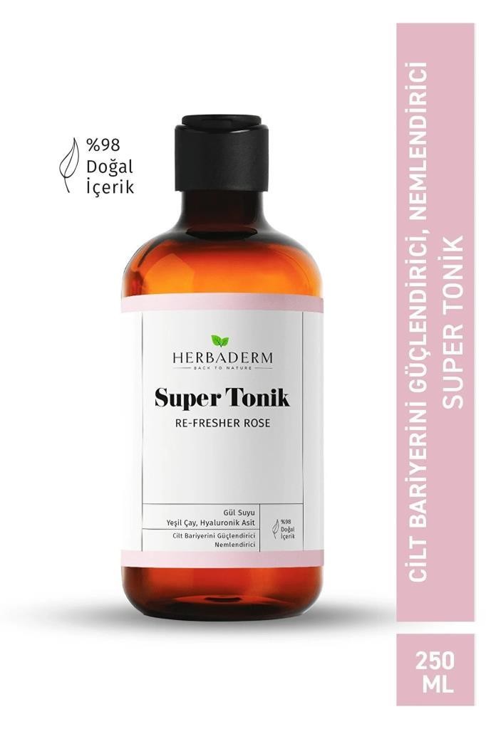 Herbaderm Re-Fresher Rose Cilt Bariyeri Güçlendirici ve Nemlendiric Super Tonik 250 ml