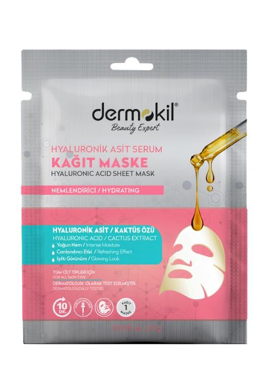 Dermokil Hyaluronik Asit Serum Kağıt Maske 23 gr
