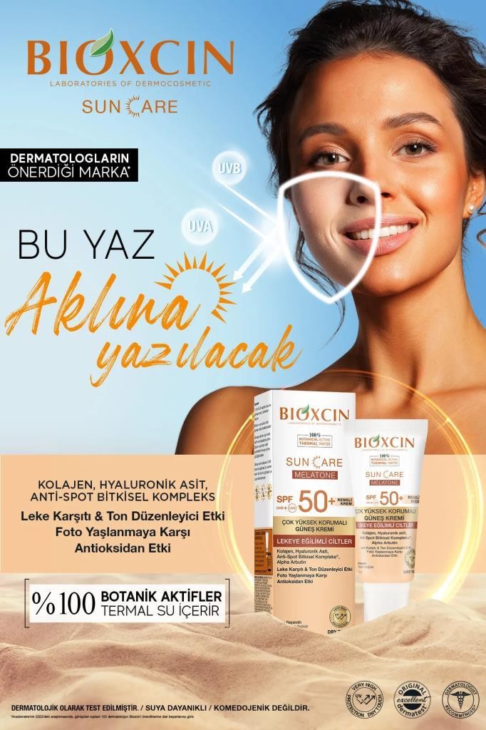 Bioxcin Sun Care Melatone SPF50 Lekeye Eğilimli Ciltler İçin Güneş Kremi 50 ml 