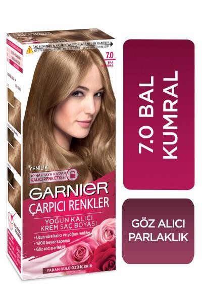 Garnier Çarpıcı Renkler Krem Saç Boyası - 7.0 Bal Kumral