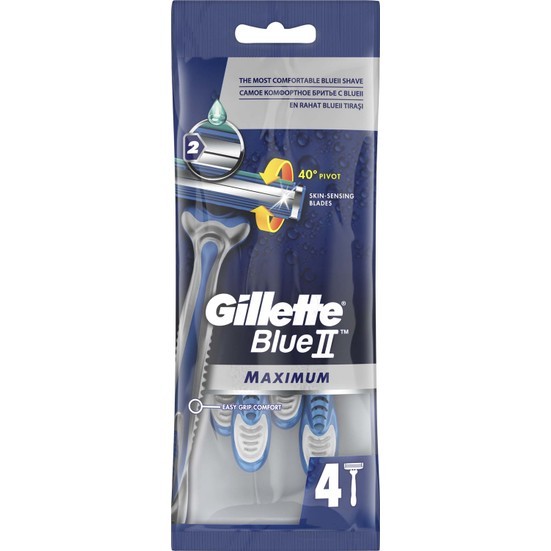 Gillette Blue2 Maximum  Kullan At Tıraş Bıçağı 4'lü