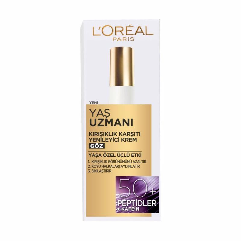 L’Oréal Paris Yaş Uzmanı Kırışıklık Karşıtı Göz Kremi 50+ Yaş 15 ml