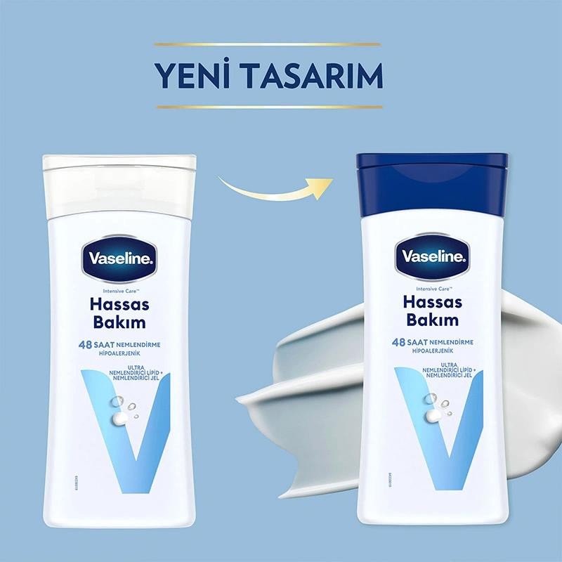 Vaseline Hassas Bakım Vücut Losyonu 200 ml 