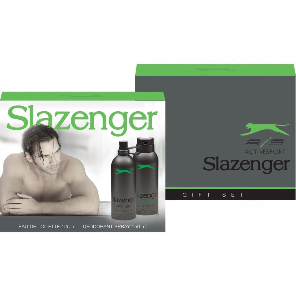 Slazenger Active Sport Erkek Parfüm Edt 125ml + Deodorant Spray 150ml - Yeşil