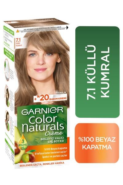 Garnier Color Naturals Creme Saç Boyası - 7.1 Küllü Kumral