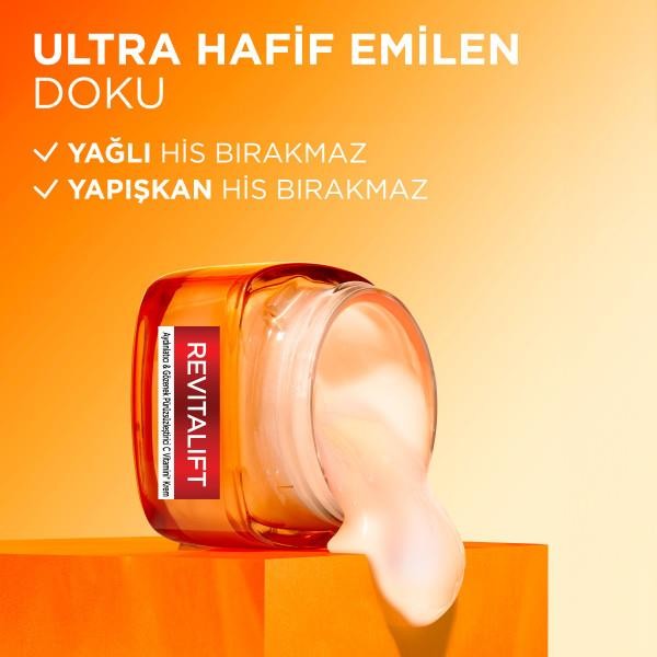 Loreal Paris Revitalift Clinical Aydınlatıcı & Gözenek Pürüzsüzleştirici C Vitamini Krem 50 ml 