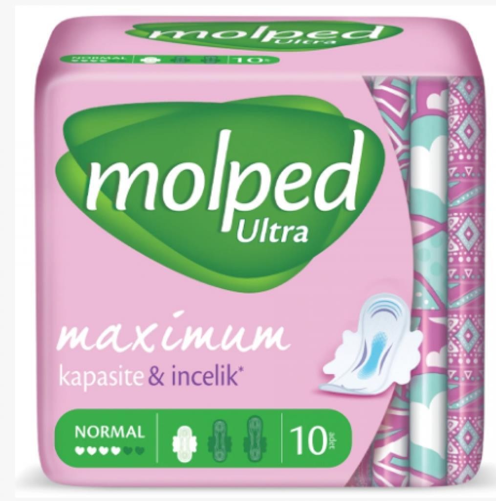 Molped Ultra Maximum Kapasite & İncelik Normal Ped 10 Adet