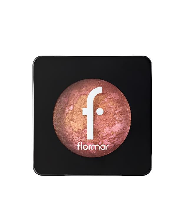 Flormar Işıltılı Fırınlanmış Allık - Baked Blush - On - 044 Pink Rose 