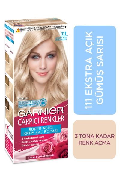 Garnier Çarpıcı Renkler Saç Boyası - 11.1 Ekstra Açık Gümüş Sarısı