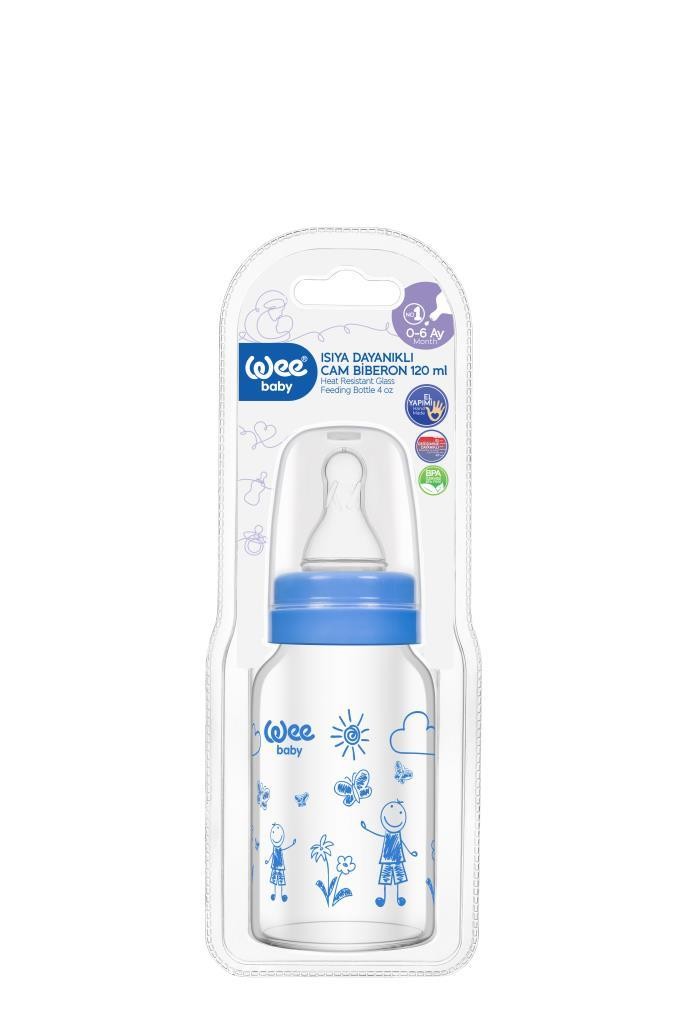 Wee Baby 770 Isıya Dayanıklı Cam Biberon 120 ml