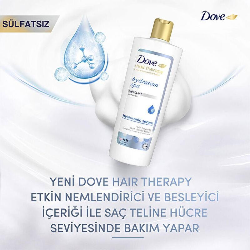 Dove Hair Therapy Hydration Spa Sülfatsız Şampuan 350 ml