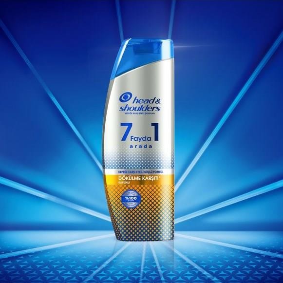 Head&Shoulders 7 Fayda 1 Arada Kafeinli Saç Dökülmesine Karşı Şampuan 360 ml