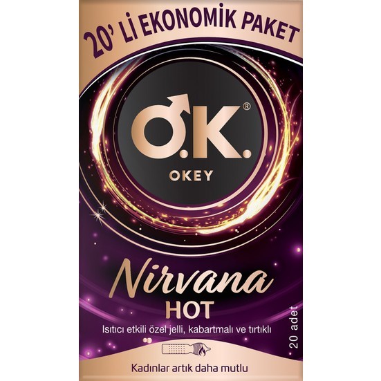 Okey Nirvana Hot 20'li Ekonomik Prezervatif