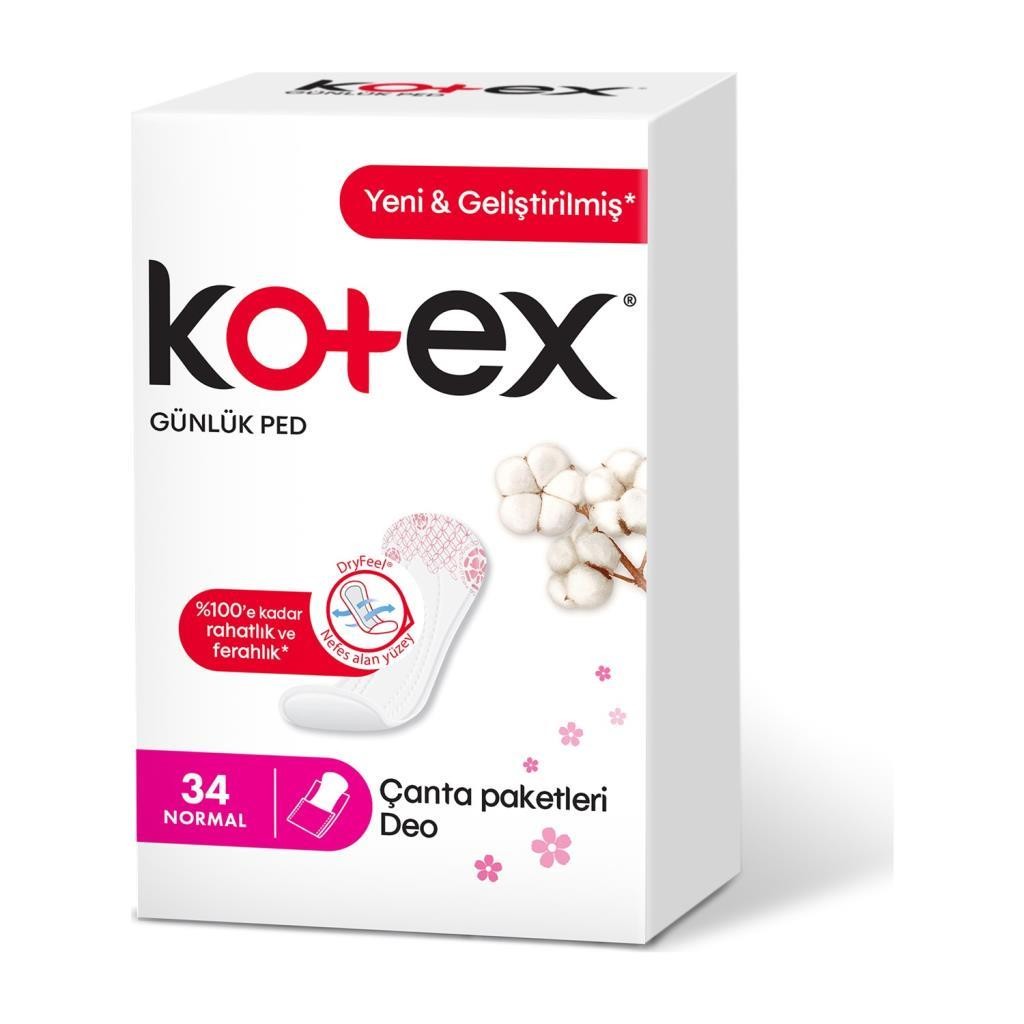 Kotex Günlük Ped Normal 34'lü