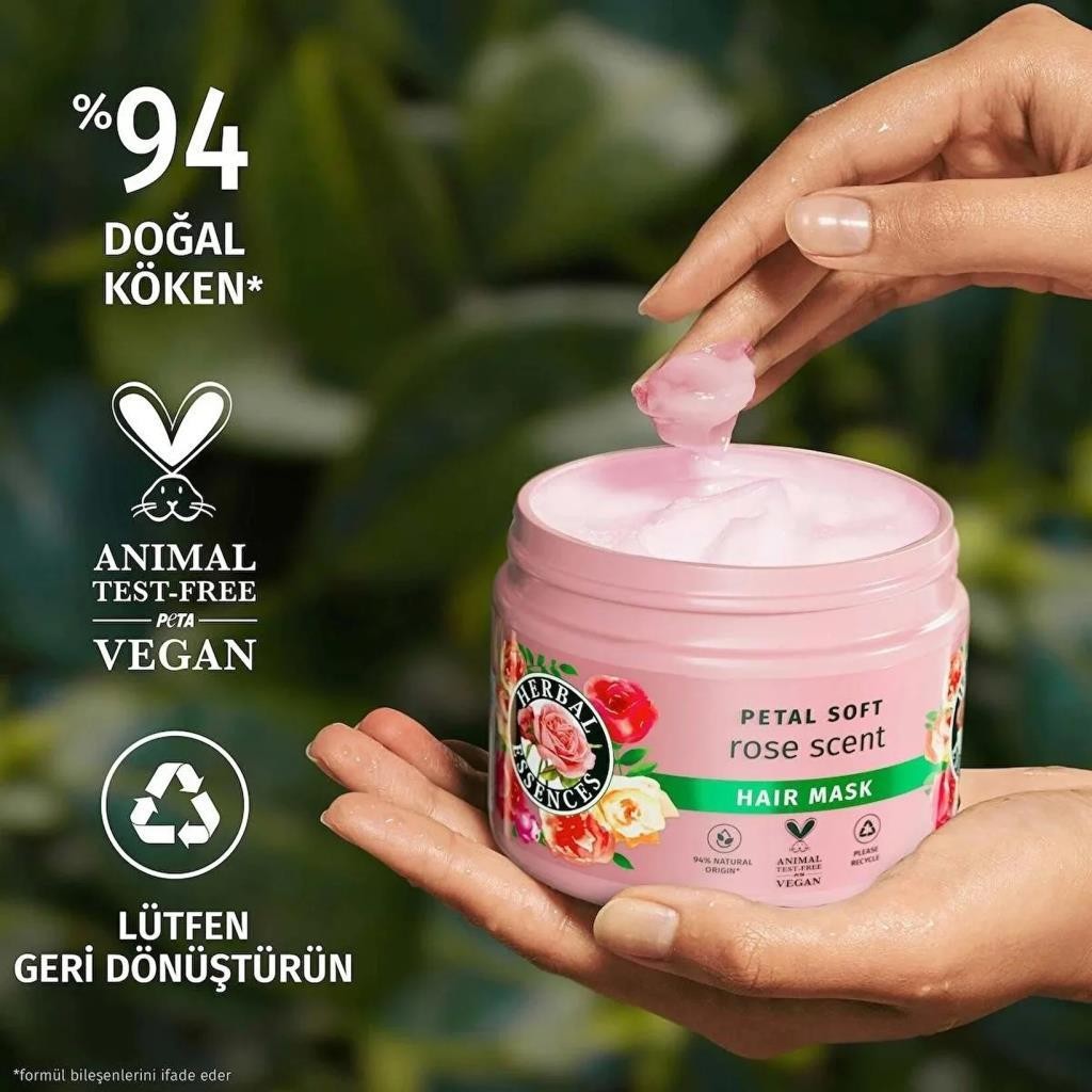 Herbal Essences Kadifemsi Yumuşaklık Gül Kokulu Saç Bakım Maskesi 300 ml 