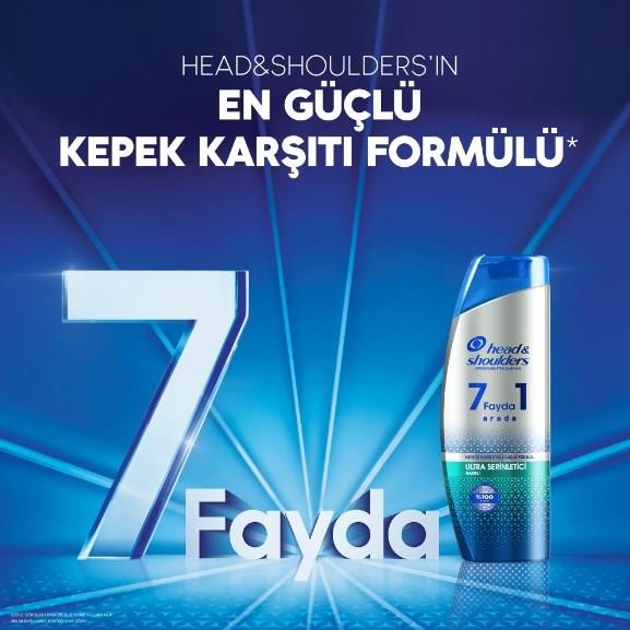 Head&Shoulders 7 Fayda 1 Arada Ultra Serinletici Naneli Şampuan 360 ml