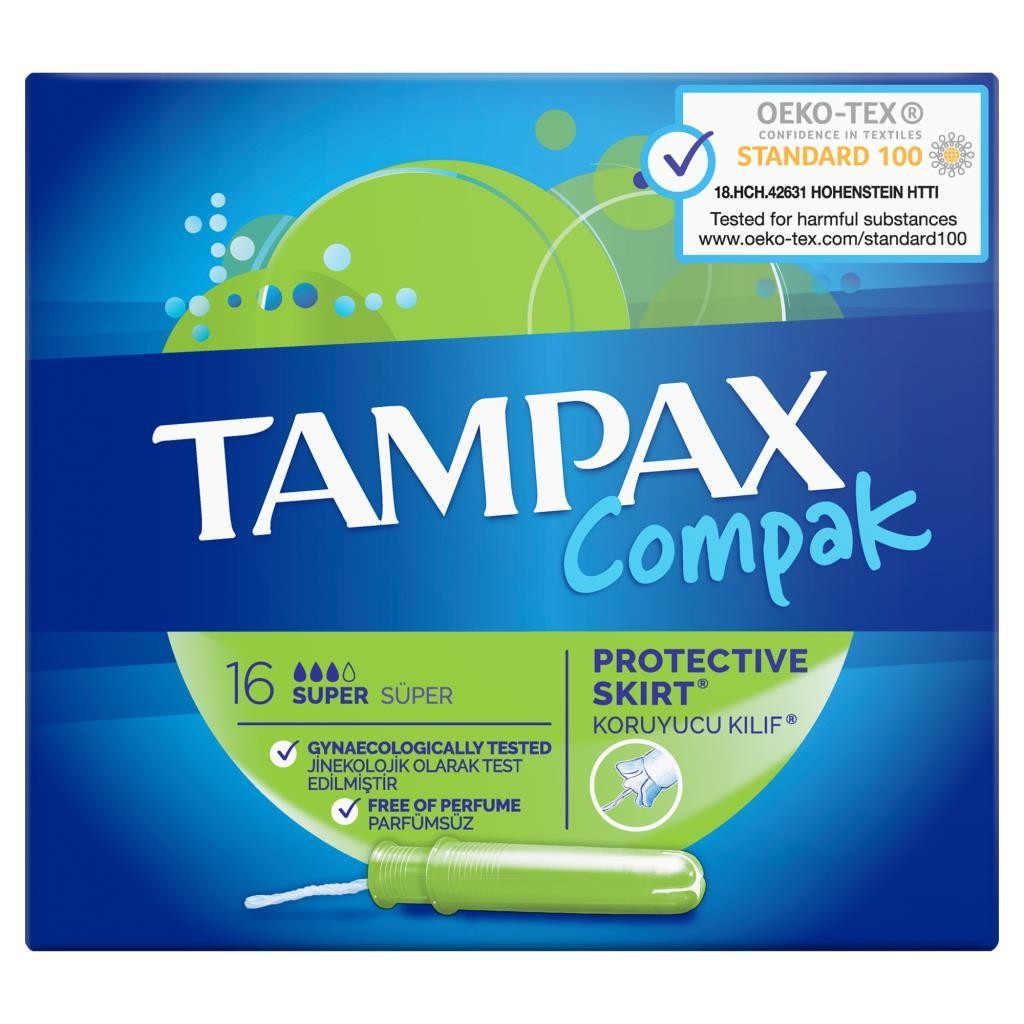 Tampax Compak Süper Tampon 16'lı