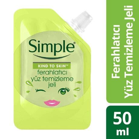 Simple Mini Ferahlatıcı Yüz Temizleme Jeli 50ml (Seyahat Boyu)