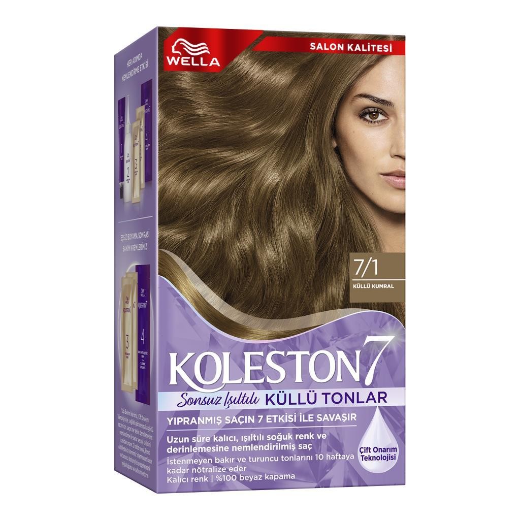 Koleston Set Krem Saç Boyası 7.1 Küllü Kumral