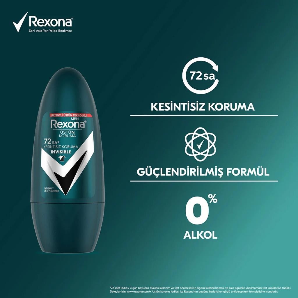 Rexona Kesintisiz Üstün Koruma Invisible Roll-On Deodorant 50 ml 