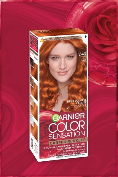Garnier Çarpıcı Renkler 7.40 Tarçın Bakır Saç Boyası