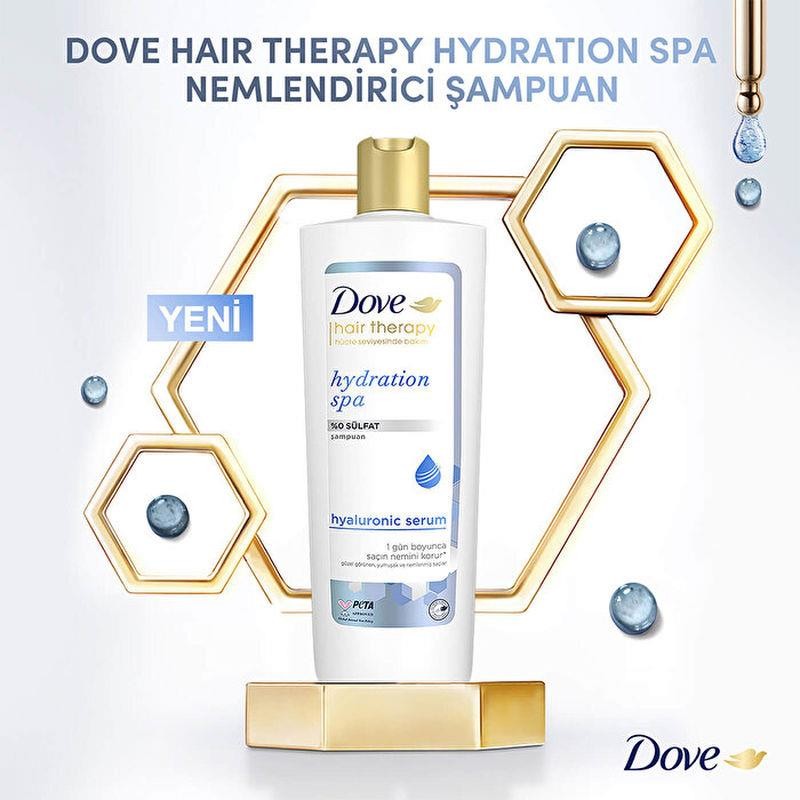 Dove Hair Therapy Hydration Spa Sülfatsız Şampuan 350 ml