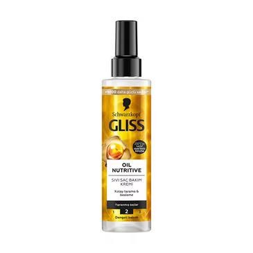Gliss Oil Nutritive Sıvı Saç Bakım Kremi Kolay Tarama & Besleme 200 ml